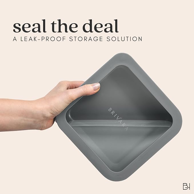 Glass Food Storage Container with Lid, 3-Cup Small Rectangle | Microwave-Safe Airtight Lid, Oven-Safe Ceramic-Coated Glass | Zero Plastic, No PFAS/PFOA/BPA, Reusable [Smoke] - Image 8