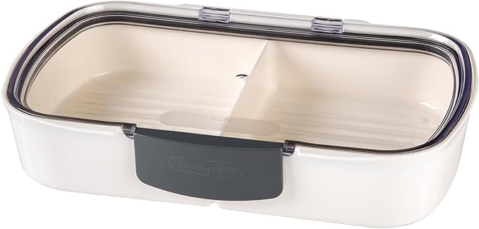 ProKeeper Split Deli Food Storage Container with Air-Tight Silicone Seal and Dry Erase Compatible Lid, 11.75 - Image 2