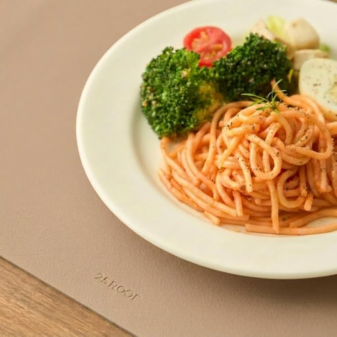 Clay Pink Oval Silicone Placemats Set of 6 – Heat Resistant, Waterproof, Easy to Clean Non-Slip Modern Dining Table Mats – Premium Leather Textured Japandi Kitchen Decor - Image 9