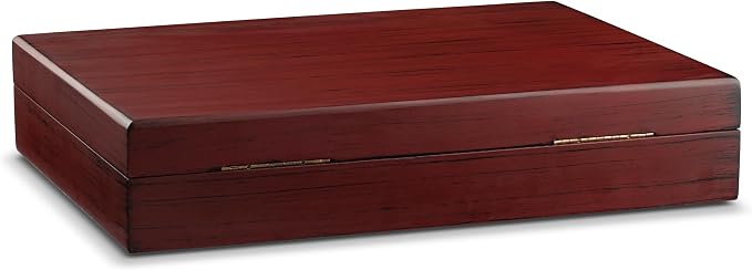 Royalty Art Silverware Storage Box, Flatware Organizer, 15x11x3 In | Flip-open cutlery case, felt lining, tarnish-free, forks knives spoons, elegant dining decor - Image 7