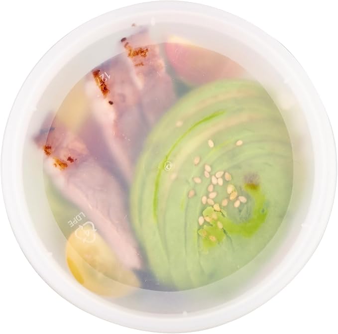 Restaurantware-Asporto 12 Ounce To Go Boxes, 25 Microwavable Round Soup Containers - Clear Plastic Lids Included, Do Not Contain BPA, Clear Plastic Soup Containers, Disposable - Image 11