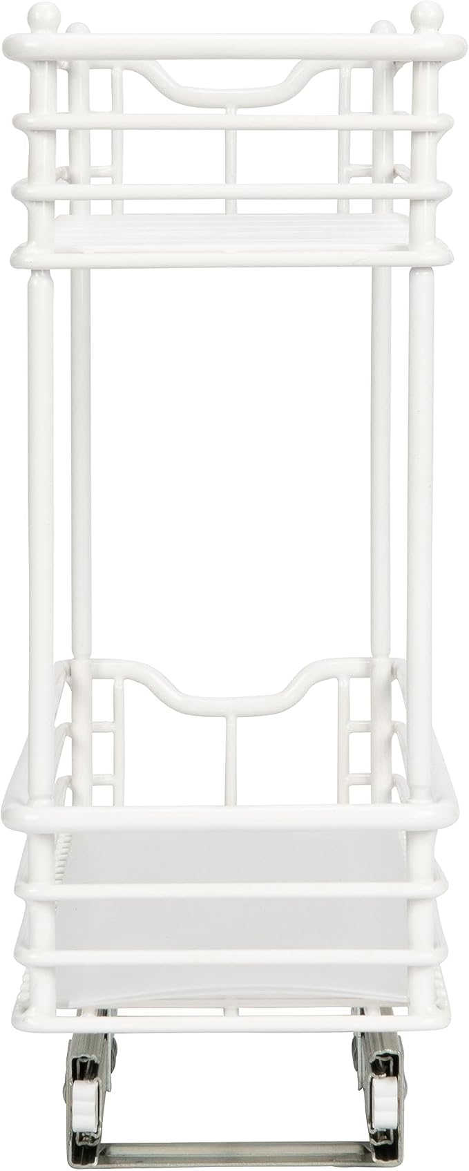 Household Essentials White Steel Two-Tier Slide-Out Organizer with Plastic Liners - Image 9