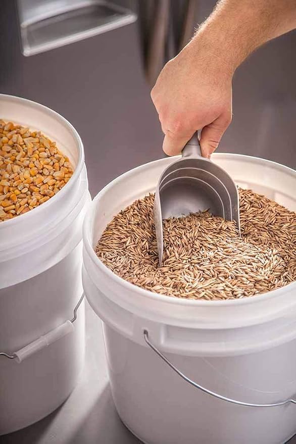 5 Gallon Bucket - Food Grade w/Lid BPA-Free,10 Pack - White | Airtight Gasketed Tear Strip Lid, Heavy-Duty 90 Mil HDPE Plastic Pail, Bulk Storage, Food Safe Durable Container, Made in USA - Image 3