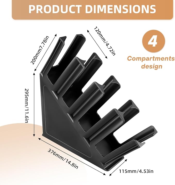 Black Commercial Cup and Lid Holder with Straw Organizer,Disposable Coffee Cup Condiment Dispenser for Countertop Org, Bar, Beverage Cup, Kitchen, Breakroom,15.2"x11.6"x4.52" (Slanted cup holder) - Image 2