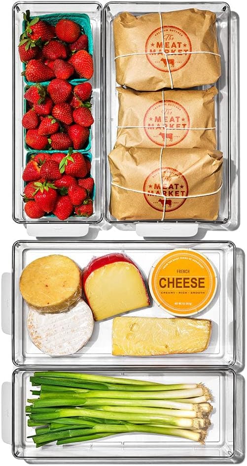 OXO Good Grips 4-Piece Fridge Storage Bin Starter Set - Image 2