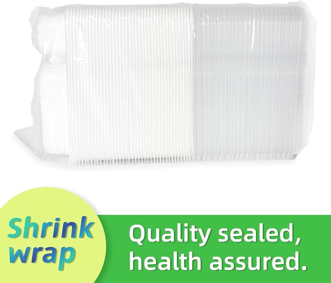 40 Pack 34oz 4-Compartment Bento Box - Shrink Wrapped No Pre-Wash | BPA Free Leak-Resistant Takeout Containers | Microwave Safe | Shatterproof Flexible PP To Go Box, Bulk Leftover Storage - Image 2