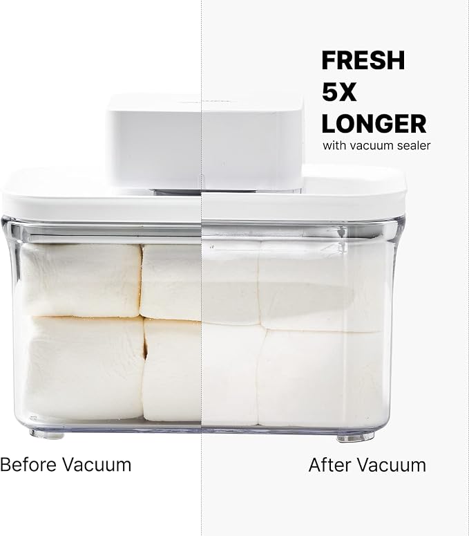 VAKUEN Premium Airtight Food Storage Containers, Rectangular 2PC-SET(2.11qt), Smart One-Click Seal Lid, 100% Leak Proof, Keep Food Fresh Longer, BPA-FREE, Dishwasher/Freezer & Microwave Safe - Image 7