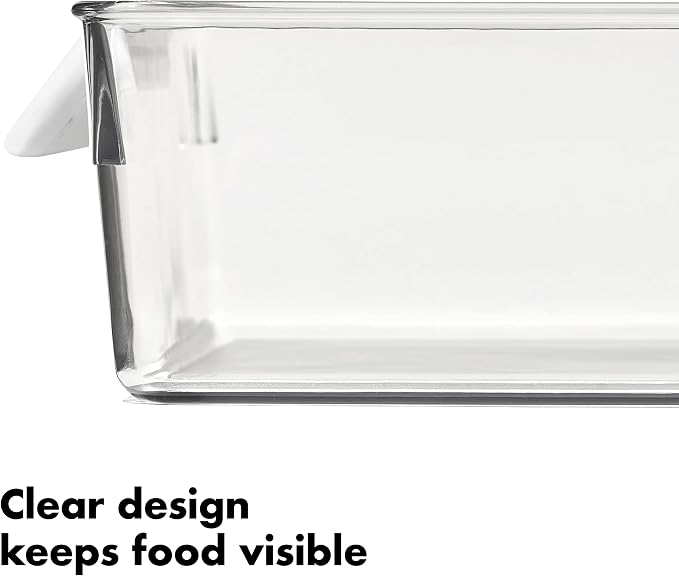 OXO Good Grips Fridge Organization Bin 8 in x 10 in - for Deli Meats, Cheeses, Loose Fruits and More (Pack of 4) - Image 4