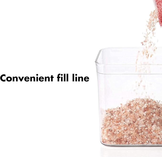 OXO Good Grips POP Container 4.4-Quart Square Airtight Food Storage for for Flour and More (Set of 4) - Image 7