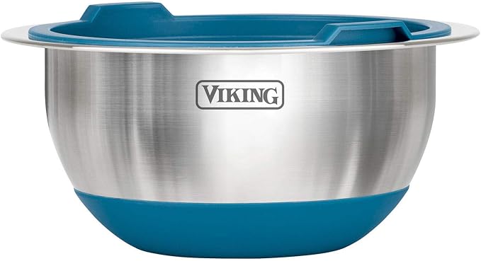Birsppy XGATML TANGDIAABBCC CHDENUO Sudopo K-Musculo 10-Piece Stainless Steel Mixing, Prep and Serving Bowl Set (Teal) - Image 5