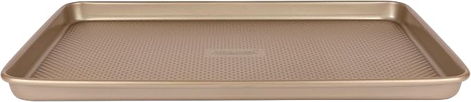 David Burke 15x10 Cookie Sheet – Carbon Steel, PFTE & PFOA Free, Oven Safe, Non-Toxic, Perfect for Baking and Roasting – Bronze - Image 4
