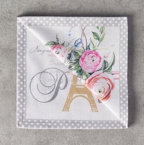 Maison d' Hermine Cloth Napkins Set of 4 100% Cotton Everyday Reusable Square Napkins Cloth Washable, Dinner, Party, Wedding, Restaurant, Spring/Summer (Champ De Mars, 20" x 20") | Everyday Square Napkins Cloth Washable Dinner Party Wedding Restaurant ... - Image 3
