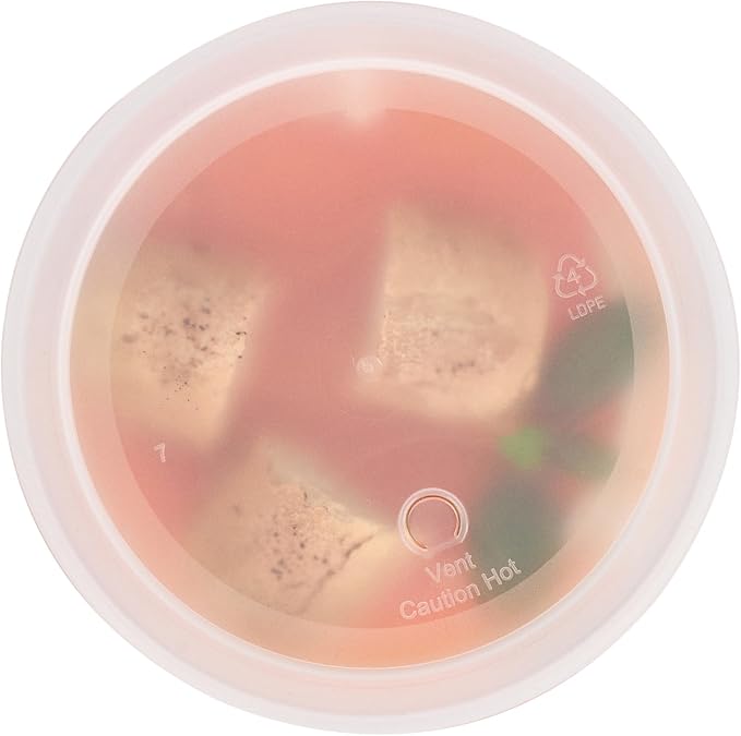 Restaurantware Plastic Food Container 50 Pack of 32 oz Clear Microwave-Safe Storage Container With Lid Leakproof Round Shape Disposable Freezer-Safe - Image 11