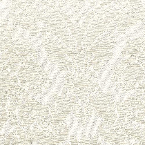 20 x 20-Inch Square Damask Cloth Napkins, White, Set of 12 | Bulk Case of 1 Dozen, Saxony, Dinner Napkins, 50% Cotton / 50% Polyester Fabric, Woven Damask Pattern, Soft Hand - Image 3