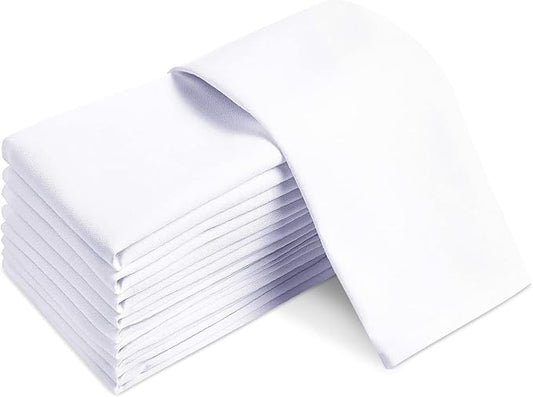 Restaurant Quality 100% Cotton Dinner Cloth Napkins, 20x20 Bulk Set of 360 | Elegant Clean-lined Hemmed Edges, Square Shape for Weddings, Hotels, Restaurants, And Classy Home Dinners by GrokoTextiles