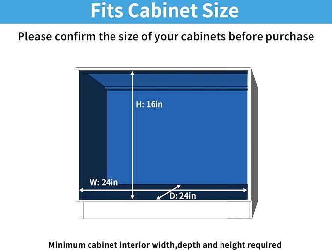 LOVMOR Individual Pull Out Cabinet Organizer, 2 Tier Slide Out Cabinet Drawers, Pots and Pans Organizer and Storage Pantry Shelf for Kitchen (22½" W x 21½" D) - Image 4