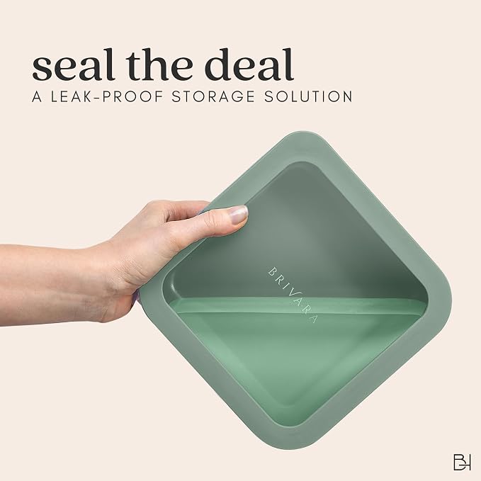 20-Piece Glass Food Storage Containers Set with Lids (10 Containers + 10 Lids) | Microwave-Safe Airtight Seal, Oven-Safe Ceramic-Coated Glass | Zero Plastic, No PFAS/PFOA/BPA [Willow] - Image 8