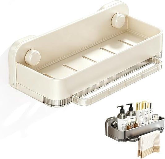 Sponge Holder for Kitchen Sink,2026 Sink Caddy Organizer with Suction Cups,Rustproof Kitchen Storage Rack for Sponge,Soap,Stopper,Brush (1, A-Creamy) by MintimlforHomeandKitchen