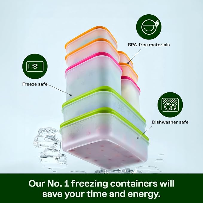 Tupperware Freezer Mates Gen II 8 Piece Food Storage Container Set, Dishwasher Safe and BPA Free (8 Containers, 8 Lids) - Image 4
