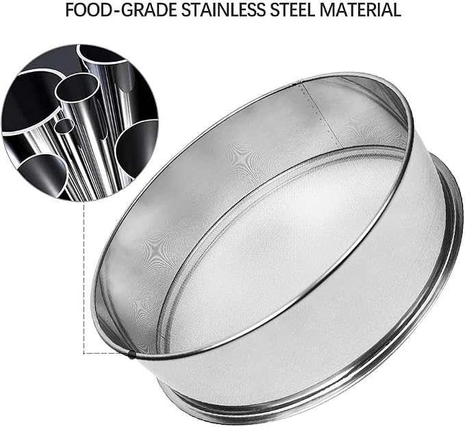 Sidasu Vibrating Sifter-Stainless Steel 40 Mesh for Powder Sifter Machine | Replacement Sieve for Baking Kitchens,Grain Milling,Herbal Powder,Food Preparation - Image 5