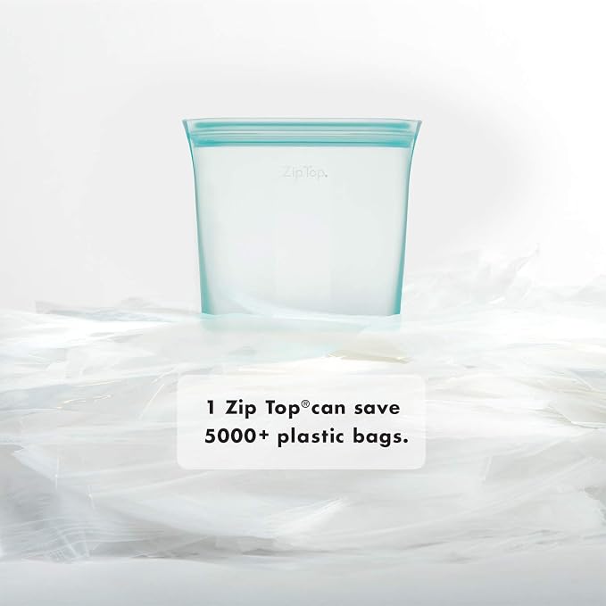 Zip Top Reusable Food Storage Bags | Medium Cup [Lavender] | Silicone Meal Prep Container | Microwave, Dishwasher and Freezer Safe | Made in the USA - Image 5