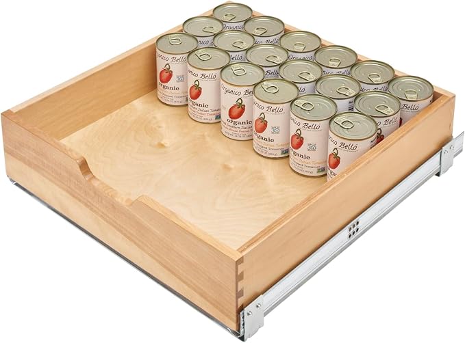 Rev-A-Shelf Wood Pullout Drawer Box Kitchen Cabinet Organizer w/Blum Soft-Close for Base Cabinets, Min Opening Width of 20.75", 4WDB-21SC-1 - Image 9