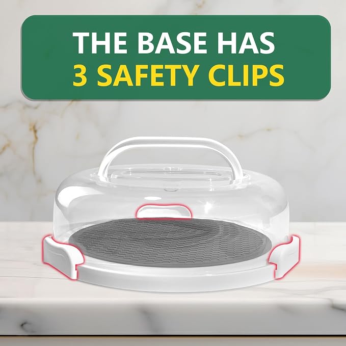 2 Pack Pie Carrier with Lids and Handles, Loadable Cupcake or Pizza Storage Containers, Includes Insulated Bags and Insulated Non-Slip Pads, Perfect for Transportation (Green) - Image 6