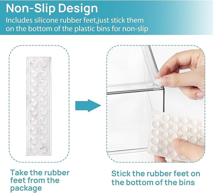 Vtopmart 10 Pack Baby Bottle Organizer Set, Stackable Storage Drawers Ideal for Kichen Countertop, Vanity, Bathroom, Cabinet, Pantry Organization - Image 7