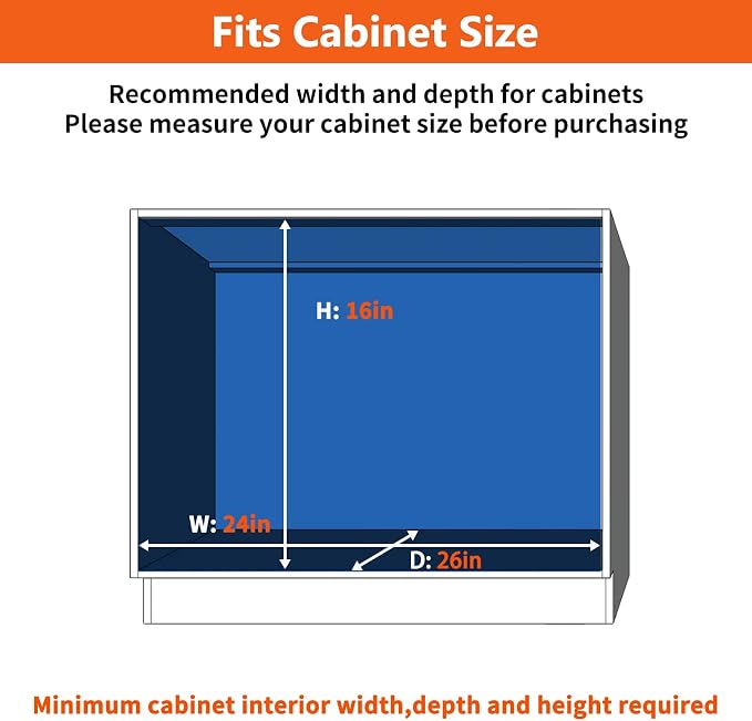 ROOMTEC Individual Pull Out Cabinet Organizer (28½"W x 21½"D), 2 Tier Spice Rack Organizer for Cabinet, Slide Out Drawer Pantry Shelf Organization and Storage for Kitchen Bathroom - Image 4