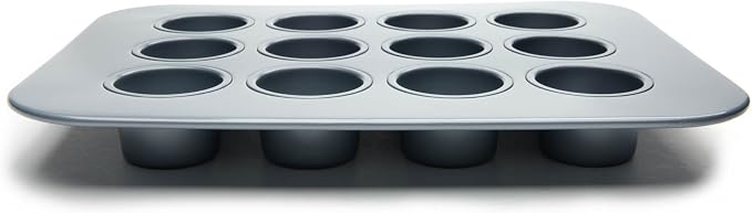 Fox Run Mini Cheesecake Pan with Removable Bottoms, Non-Stick, 10.5 x 14 x 1.5 inches | Removable Bottoms & Nonstick For Easy Release | Makes 12 Mini Cheesecakes | Carbon Steel Small Cheesecake Baking Pan - Image 2