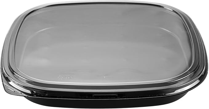 Restaurantware Plastic Sushi Trays 100 Pack of 12.6 x 12.6 x 1.77 Inch With Clear Lids Leak-Resistant Sushi Take Out Boxes Stackable Containers For Grab-And-Go - Image 12