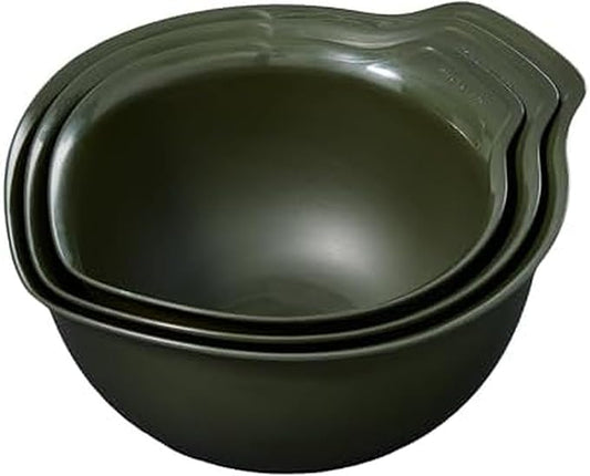KitchenAid Universal Nesting Plastic Mixing Bowls, Set of 3, 2.5 quart, 3.5 quart, 4.5 quart, Evergreen by Unknown