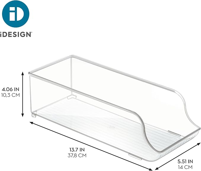 iDesign Soda Can Dispenser for Refrigerator or Pantry, Set of 3, Clear | Made in USA - Image 4
