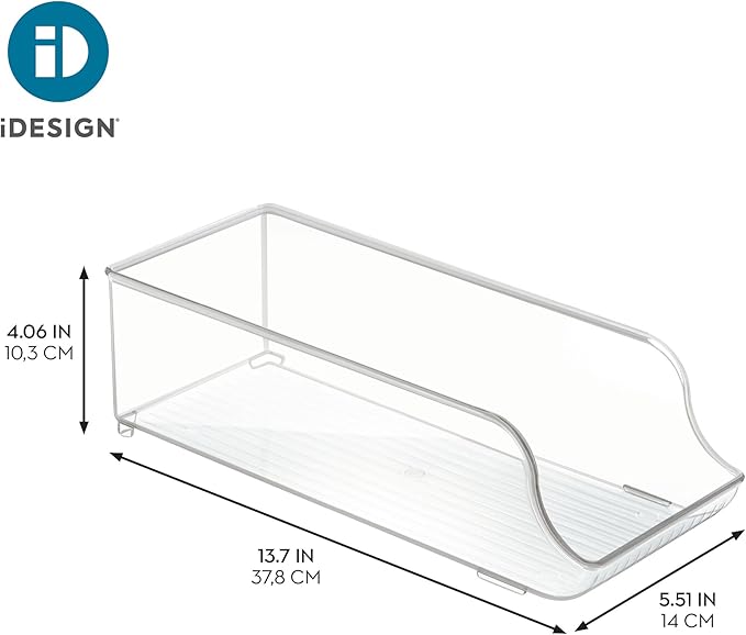 iDesign Soda Can Dispenser | For Refrigerator or Pantry, Clear, Made in USA - Image 4