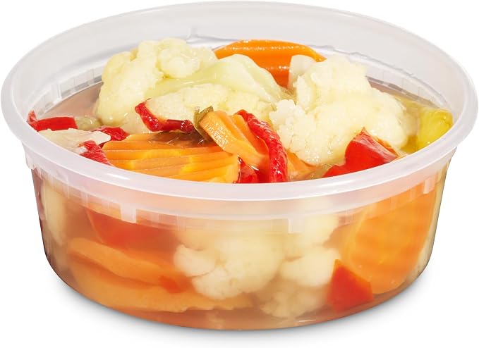 Deli Food Containers with Lids - 8 oz 180 Sets- Ideal for Food, Snacks, Takeout, Meal Prep - 1 Cup Small Durable Clear Containers for Food - Stackable and Durable, Dishwasher & Microwave Safe - Image 7