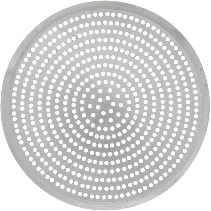 American Metalcraft Aluminum Basic Perforated Tapered Pizza Pan - 18" Dia - Image 2