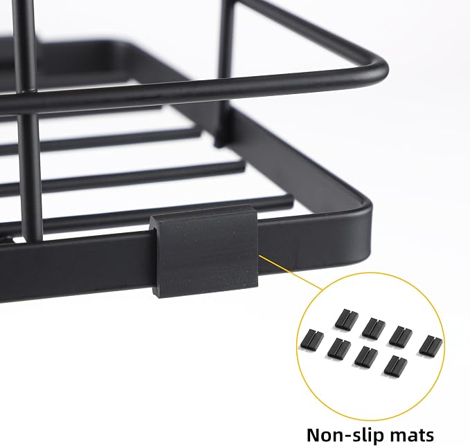 ALOCEO 2 Pack Stackable Storage Bins with Lids, Stainless Steel Extra Large Trash Bag Dispenser Roll Holder for Kitchen Sink, Laundry, Pantry Organizer and Storage, Walnut Black - Image 7