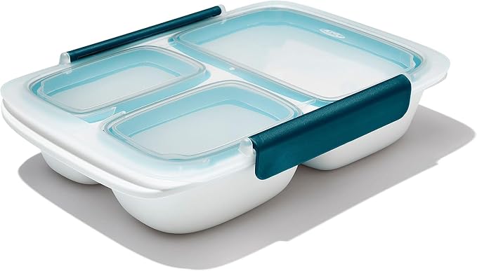 OXO Good Grips Prep & Go Divided Container 4.1 Cups/1 L - Leakproof Food Storage, Pack of 4 - Image 9