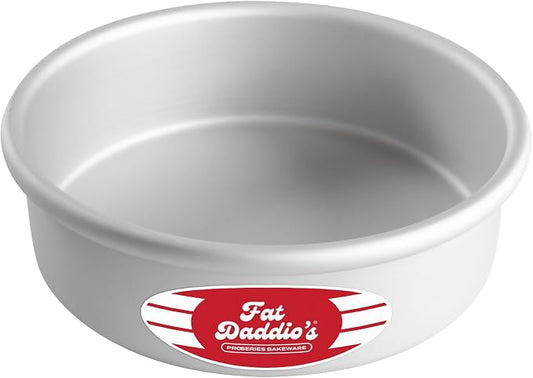 Fat Daddio's PRD-72 Round Cake Pan 7 x 2 Inch Silver by FatDaddios