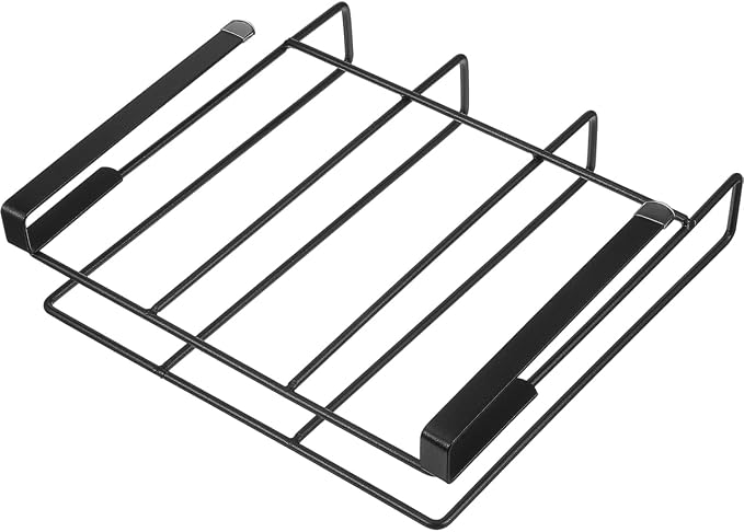 Hemoton Stainless Steel Kitchen Storage Rack, Black, 20 in by HEMOTON