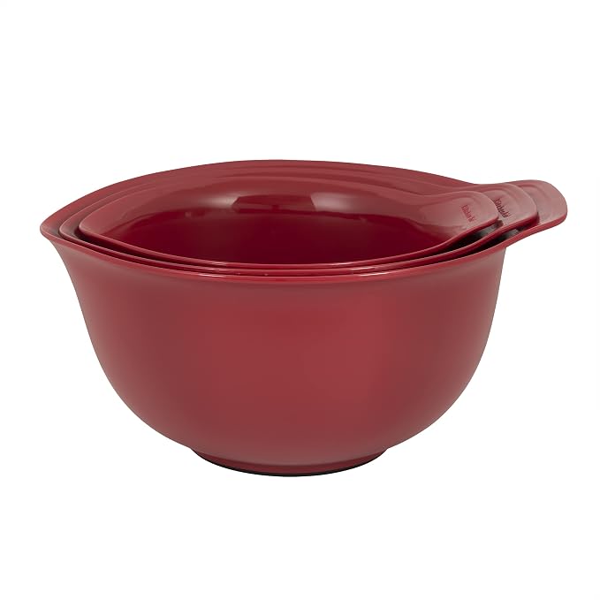 KitchenAid Universal Mixing Bowls, Set Of 3, Empire Red by Unknown