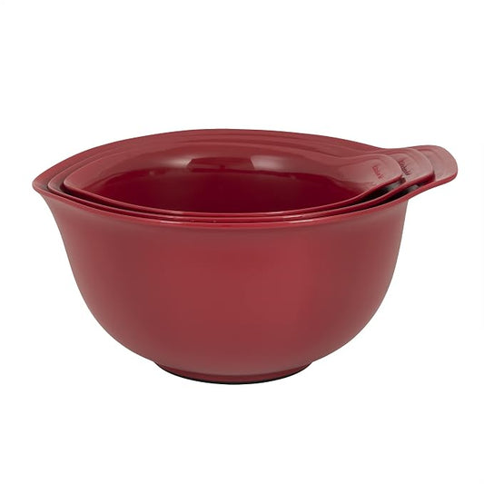 KitchenAid Universal Mixing Bowls, Set Of 3, Empire Red by Unknown