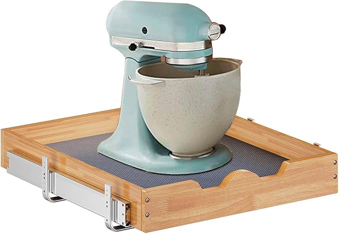 OCG 1 Tier Pull Out Cabinet Organizer (17"W x 21"D), Heavy-Duty Slide out Wood Drawer Shelf, Pull Out Drawer for Cabinets, Base Cabinet Organization for Kitchen, Pantry, Bathroom - Image 7