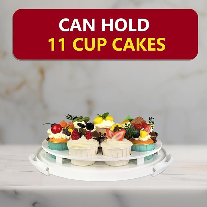 2 Pack Pie Carrier with Lids and Handles, Loadable Cupcake or Pizza Storage Containers, Includes Insulated Bags and Insulated Non-Slip Pads, Perfect for Transportation (Red) - Image 4