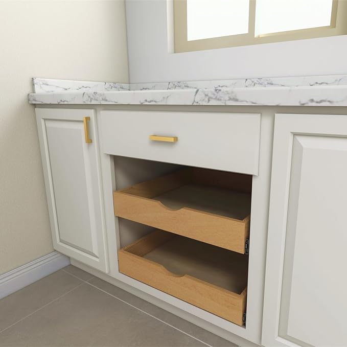 Elysian Slide Out Drawers for Kitchen Cabinets 21‘’W × 21‘’D, Strong Pull Out Drawers for Cabinets, Kitchen Organizers and Storage Solution for Heavy Pots and Appliances - Image 6