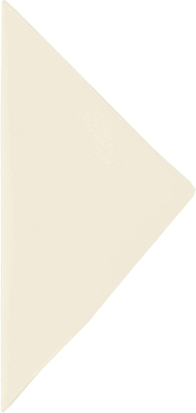 17x17-Inch Cotton-Feel Cloth Napkins, Ivory, Set of 36 - Image 2