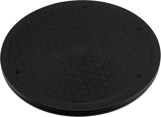 SINJEUN 8 PCS 12 Inch 360° Rotating Swivel, Rotating Swivel Stand Turntable Lazy Susan Monitor Stand for Plants, Models and Handicraft, Black - Image 5