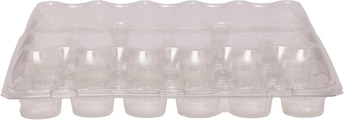 PME Pack of 9 Reusable Plastic Cupcake Container Carrier Boxes (24 cavities) - Image 4