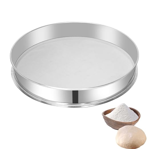 Sidasu 19.6" Vibrating Sifter Mesh Screen,100 Mesh Replacement Sieve | 304 Stainless Steel, Uniform Mesh Design, Easy Cleaning, Rust Resistant, For Flour Powder Grain Food Processing Applications by Sidasu