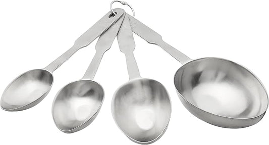 Norpro Stainless Steel 4 Pc Measuring Cup Scoop Shaped Set Metric Equivalents, Silver, 10.5 x 3.5 x 2 inches by Unknown